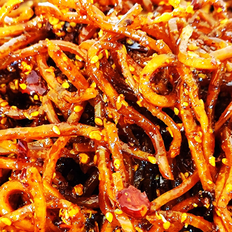 隽颜堂重庆特产耙耳朵纯手工麻辣豆腐干丝休闲零食小吃有嚼劲散装