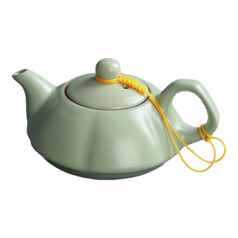 紅鐵普汝窯茶壺大號(hào)汝瓷單壺南瓜壺陶瓷功夫泡茶壺 南瓜壺190ml