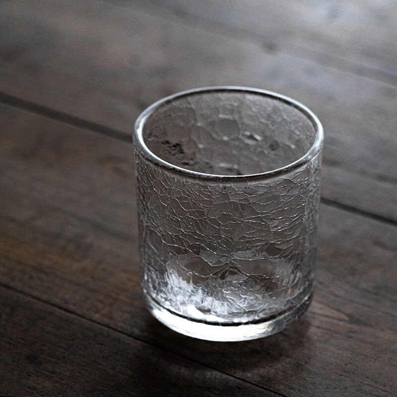 hywlkj隽颜堂冰裂玻璃杯 创意日式水晶玻璃杯 水杯 果汁杯冷饮杯简约