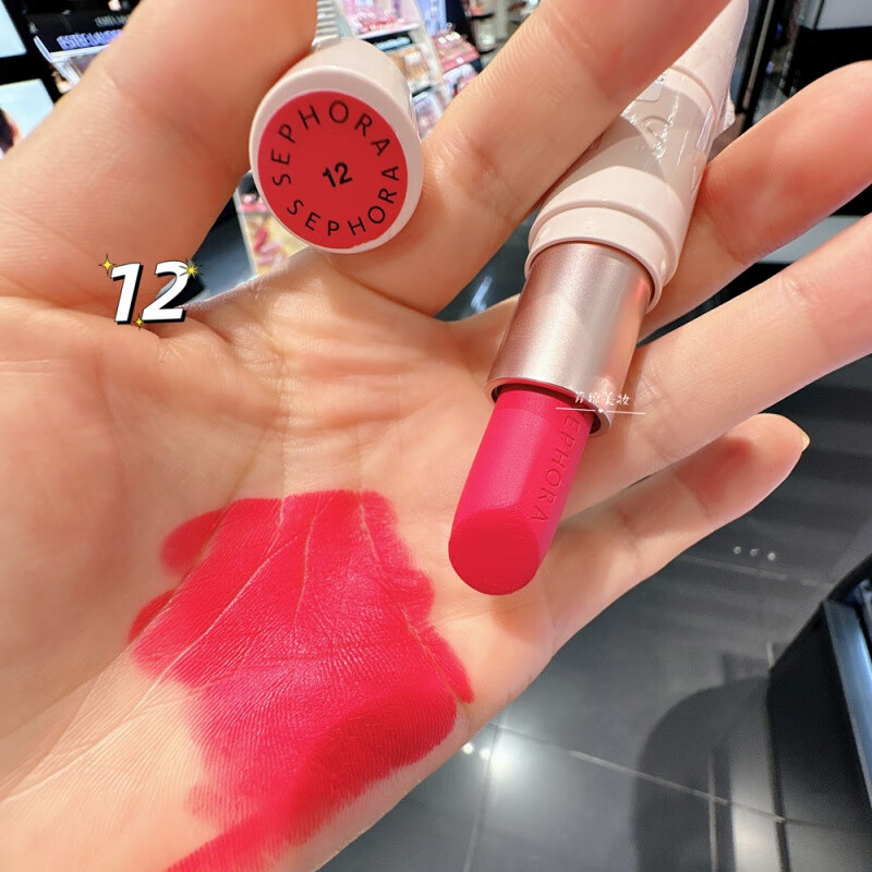 丝芙兰（SEPHORA）魅彩唇膏雾面哑光丝绒显白口红保湿持久不拔干提升气色唇膏母亲情人节520送男女朋友礼物实用老婆妈妈长辈口红大牌正品 12#雾面(3.5g)新款