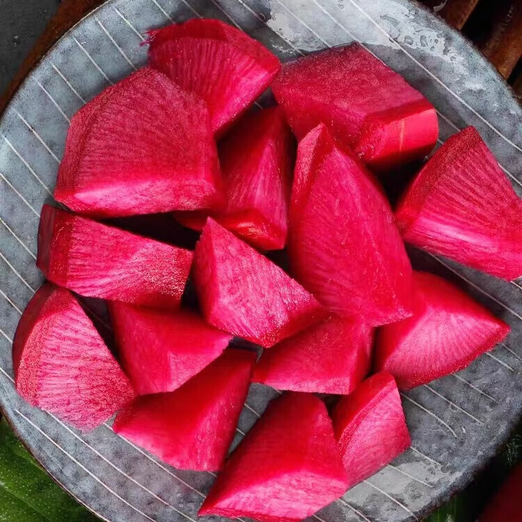 农大姐妹紫美人萝卜凤梨萝卜潍坊水果萝卜心里美萝卜胭脂萝卜脆甜微辣爽口 5斤