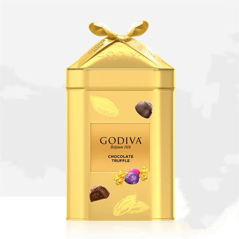 (godiva)新日期godiva歌帝梵巧克力铁盒12颗送女友生日礼物节日喜糖