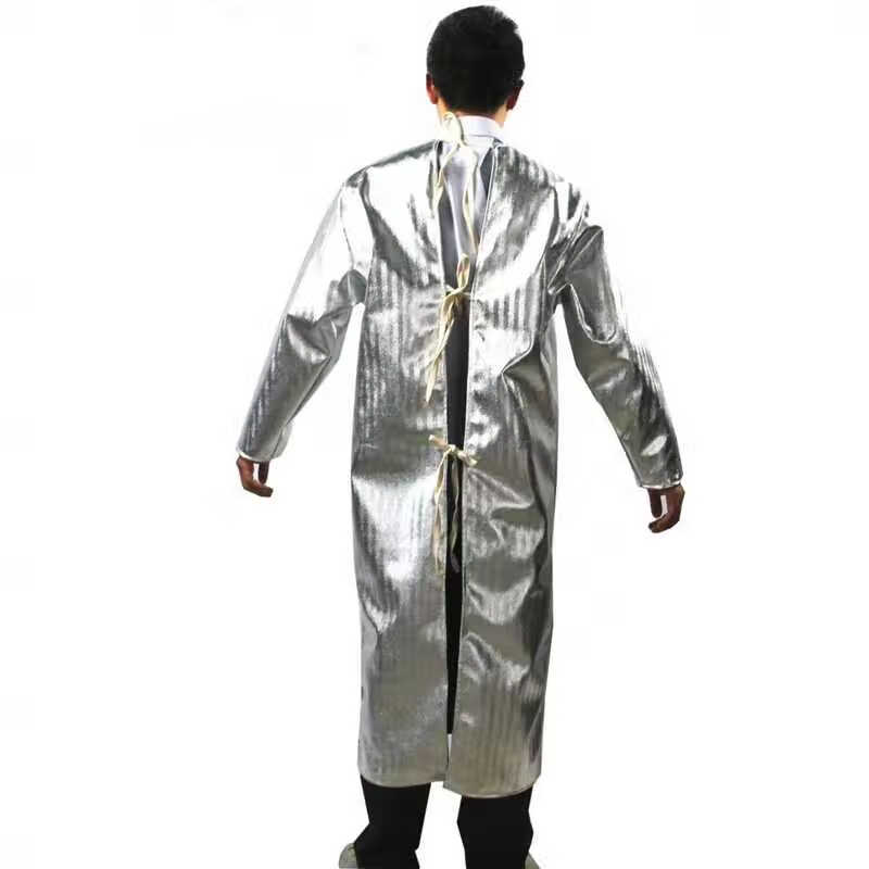 耐高温1000度铝箔隔热服防火防热阻燃反穿大褂罩衣防烫围裙防喷溅