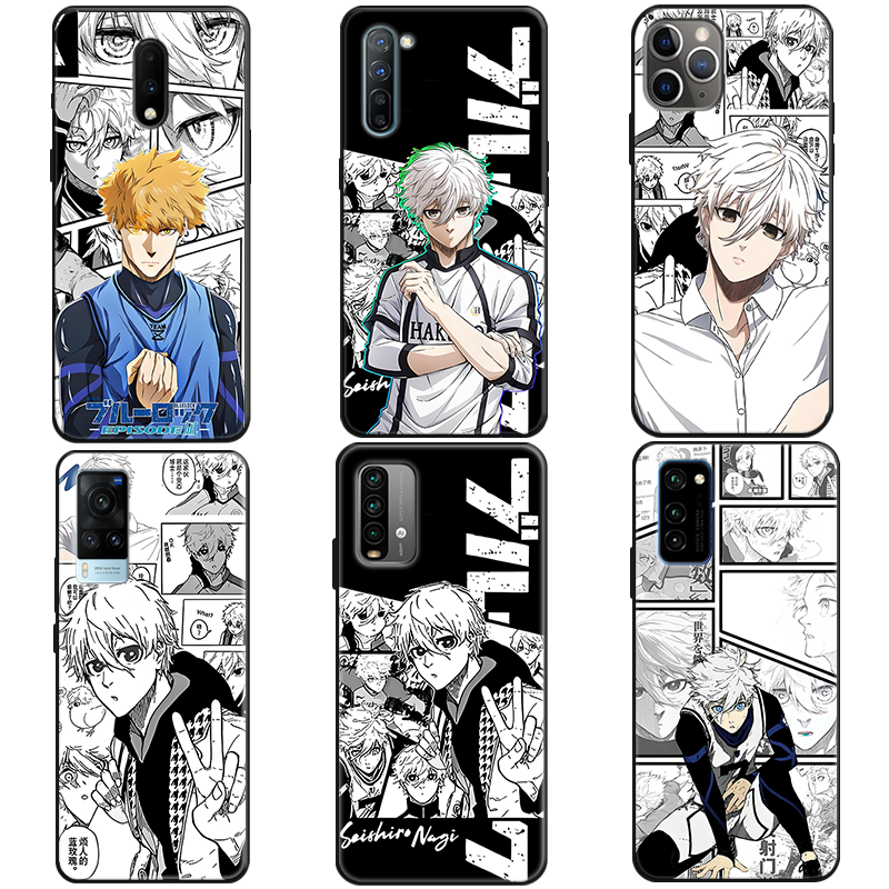 WENYAFF 荣耀400 30 90 60 50SE磨砂手机壳x50 x60GT x70i华为nova9/Nova13/NOVA14Pro全包防摔畅享80软套 蓝色监狱凪诚士郎-动漫周边 液态硅胶-下单请留言型号和图案编号
