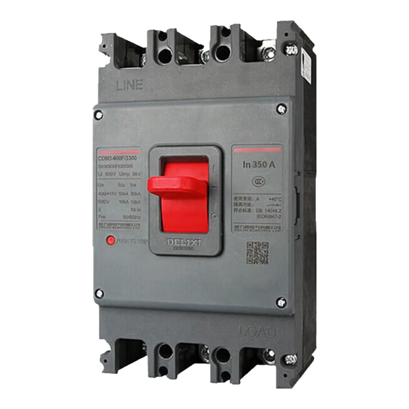 德力西電氣 CDM3塑殼斷路器 3P三相四線保護(hù)塑料外殼式空氣開關(guān)CDM3S-400F/3300 350A【M3S400F3503300】