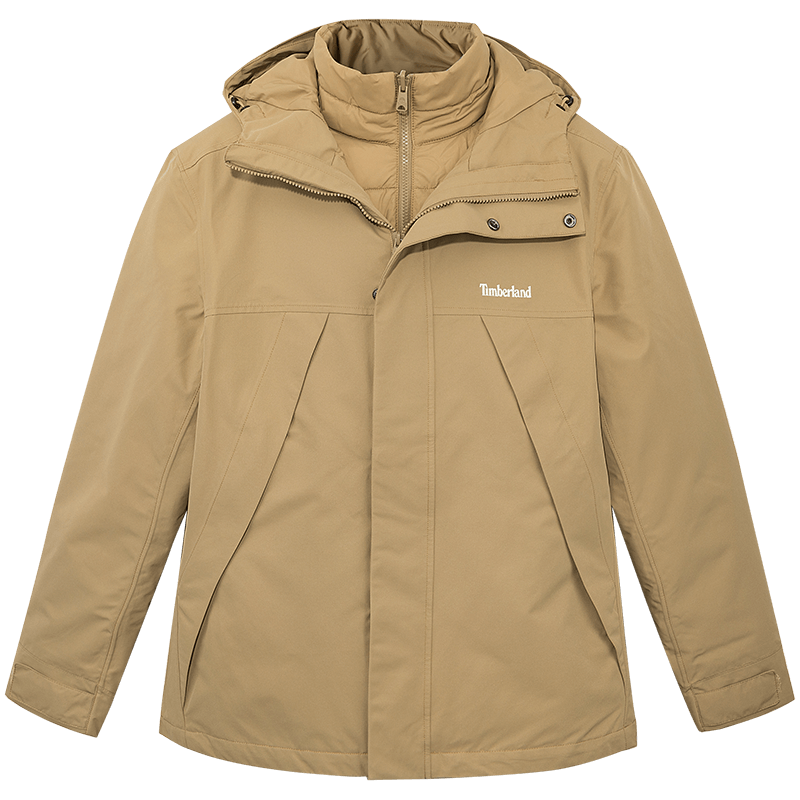 Timberland 男装防水三合一冲锋衣24秋冬户外棉服|A41UB A41UB918/英伦卡其 XXL 896.55元