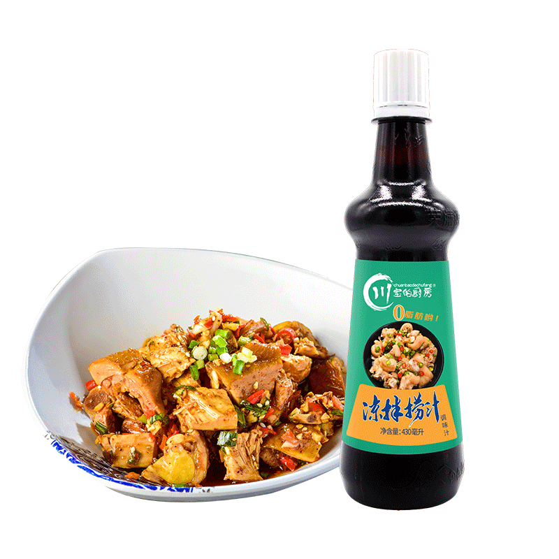 川宝的厨房凉拌捞汁430ml*2瓶 家用凉拌菜酱油海鲜蔬菜调料蒸鱼调味