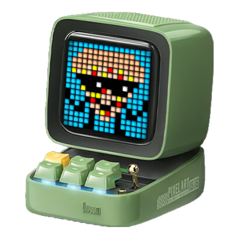 Divoom點音像素音箱無線藍(lán)牙復(fù)古小音箱電腦桌面音響動態(tài)歌詞科技感電競桌搭創(chuàng)意擺件高級感生日禮物