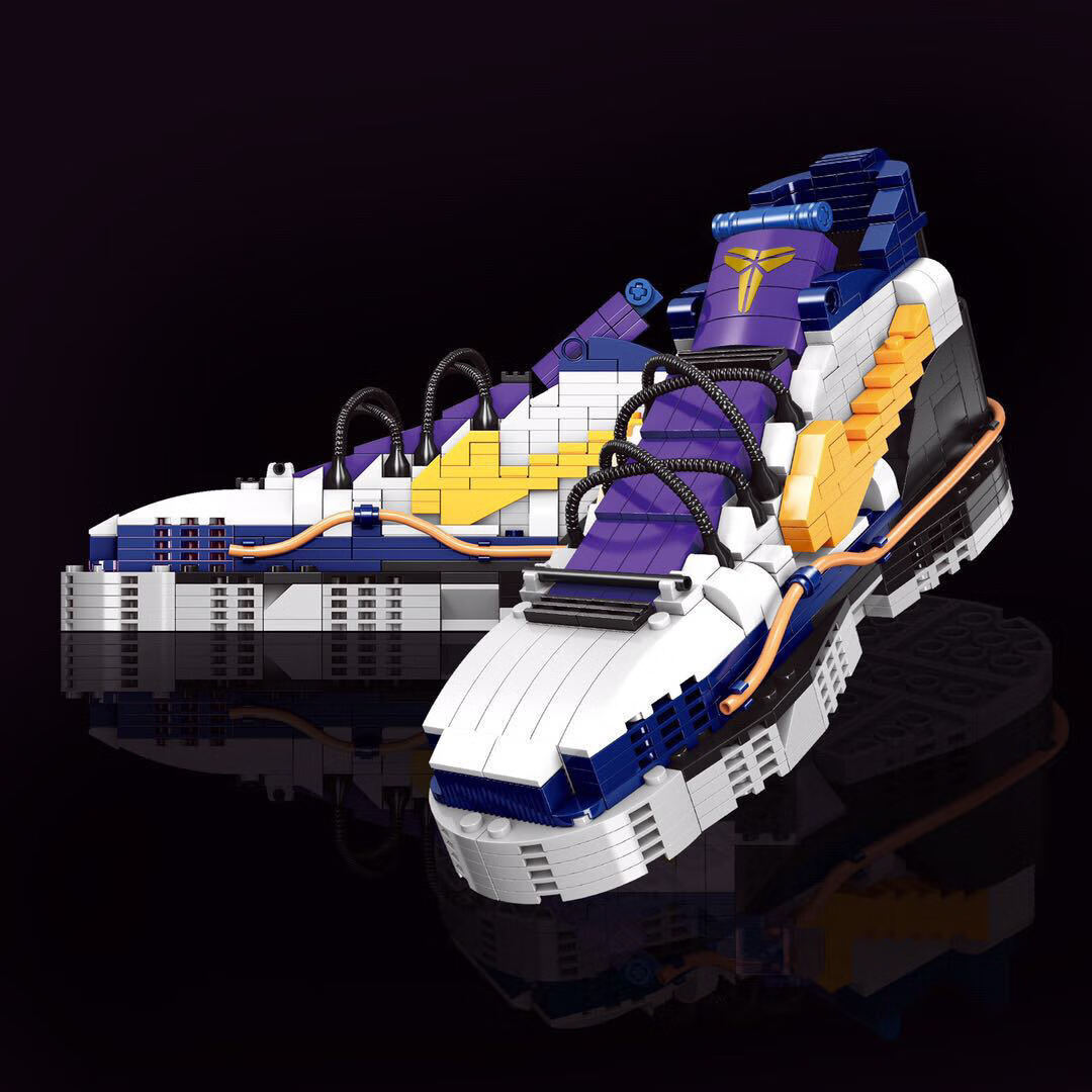 国酷69959科比8代战靴积木球鞋创意拼装礼物 69959 科比8代战靴aj球鞋