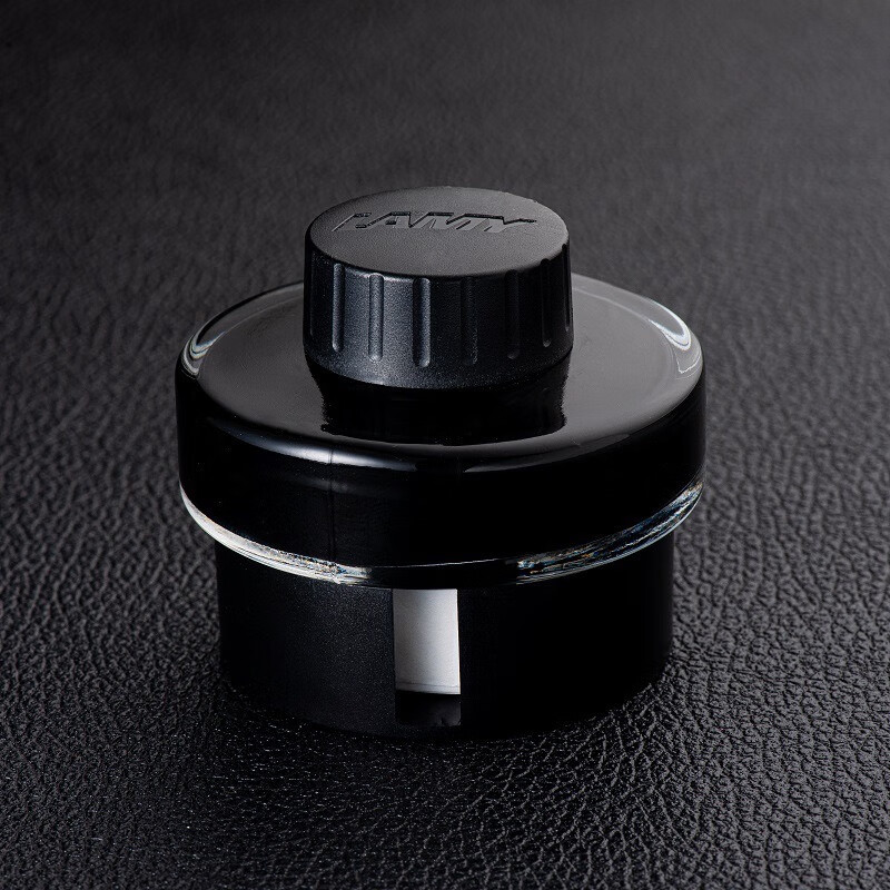 凌美墨水德国钢笔墨水原装t52非碳素不堵笔彩墨黑色蓝黑红色50ml 黑色