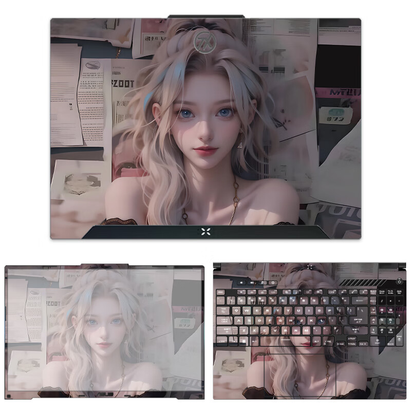 酷力驰 华硕天选6/6Pro贴纸天选4/5Pro保护膜2/3/4plus/锐龙AI版Air机身外壳贴膜 款式15 A面