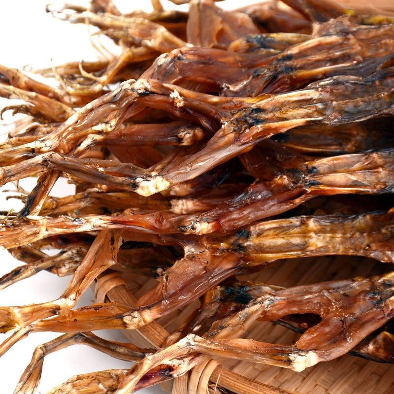 虎钢馋腊腊牛蛙腊青蛙湖南特产农家自制腊牛蛙干牛蛙肉腊味烟熏 腊500