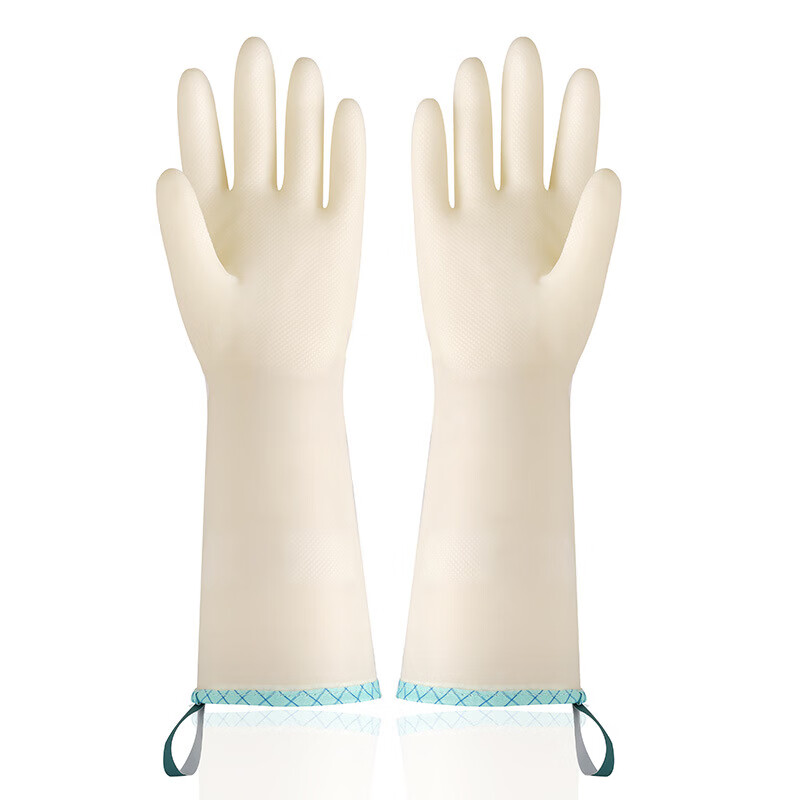 家务厨房手套洗碗耐用家务干活清洁洗衣服丁晴手套橡胶 家用丁腈(带