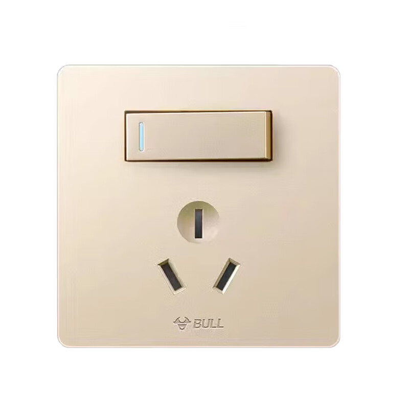 公牛 装饰开关面板86型暗装墙壁开关一开三孔16a g25e204a金