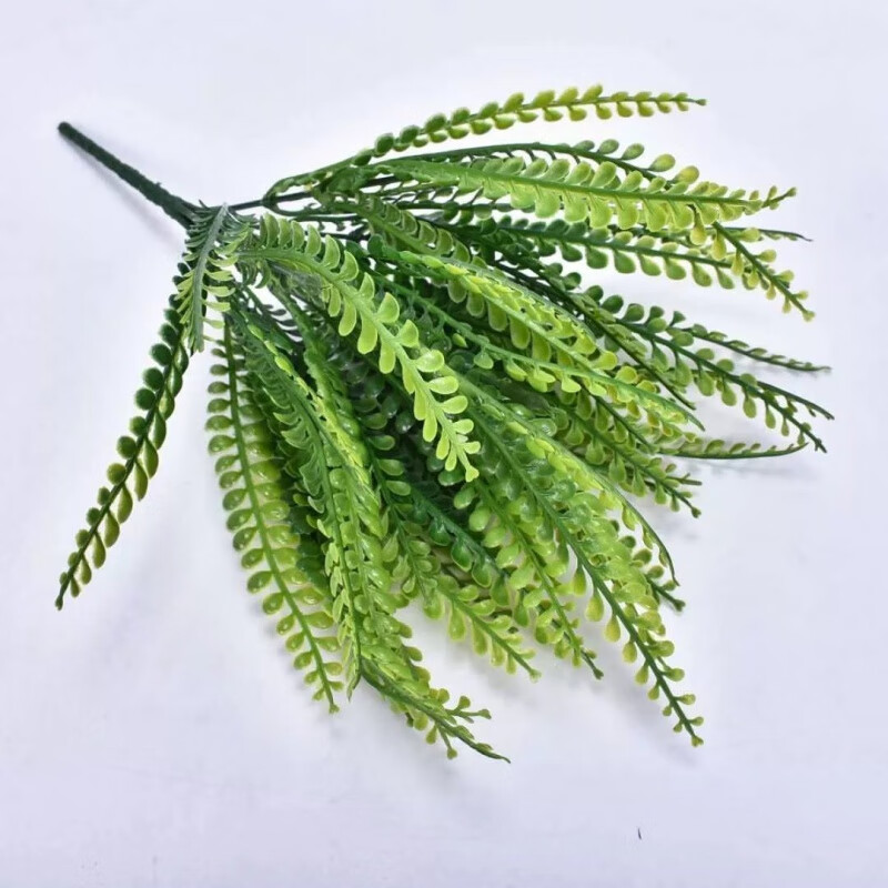 仿真植物婚庆背景墙墙配材插花艺仿真绿植塑料水草盆栽插花配材 深色排草波斯