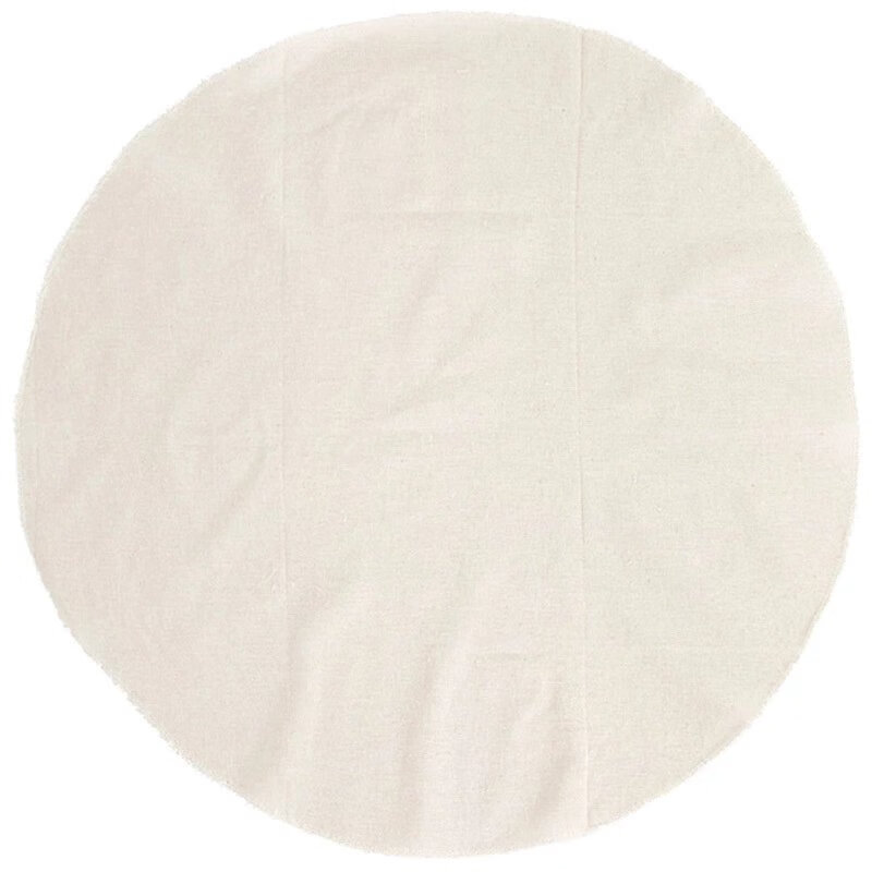 【精选】圆形包边不粘蒸笼布纱布蒸馒头包子蒸锅垫子蒸布16-50cm 【不粘】 26cm 5片装【+擀面杖1根】