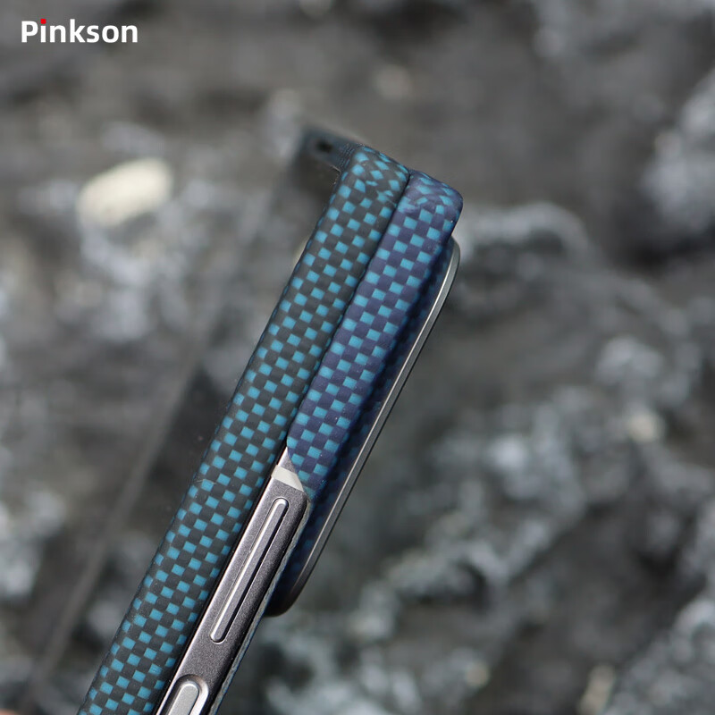 Pinkson三星zFold6凯夫拉手机壳芳纶碳纤维保护套W25超薄轻铰链磨砂硬壳防摔商务新款高档简约男士女散热 【碧海金沙】提花编织工艺 【后盖】三星W25或ZFold6