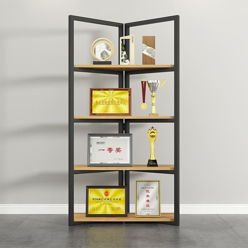 公司奖杯奖状展示柜 奖杯奖状展示柜铁艺办公室产品证书奖杯企业 c27