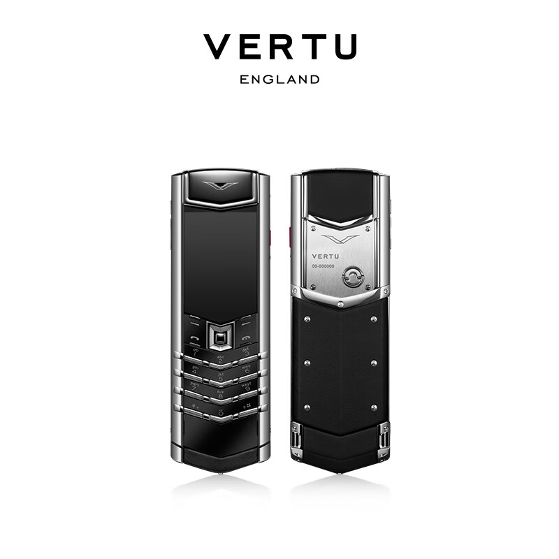 VERTU威图纬图【新款】官方奢品手机SignatureS触屏4G卫星电话AI加密通话顶奢经典复刻高奢商务高端送礼 白钢