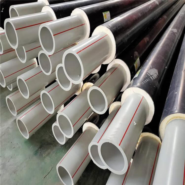 pert2型聚氨酯发泡保温管预制直埋热力供热水管道聚乙烯管材厂家 50