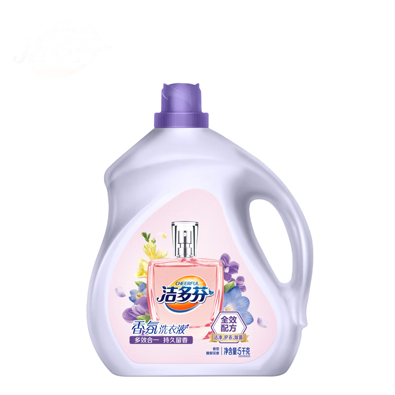 洁多芬香氛洗衣液 馥郁花香 5kg  深层洁净 护衣护色 持久留香