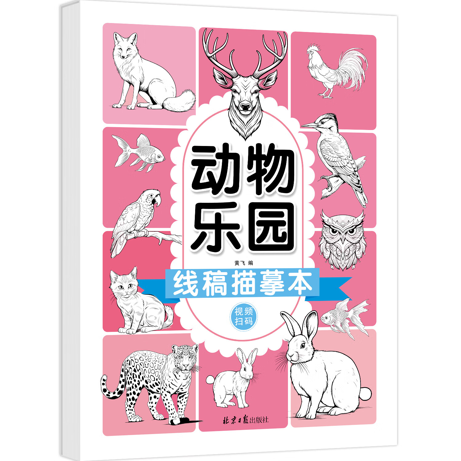 儿童卡通简笔画线稿绘画描线控笔图画本 动物乐园 无规格