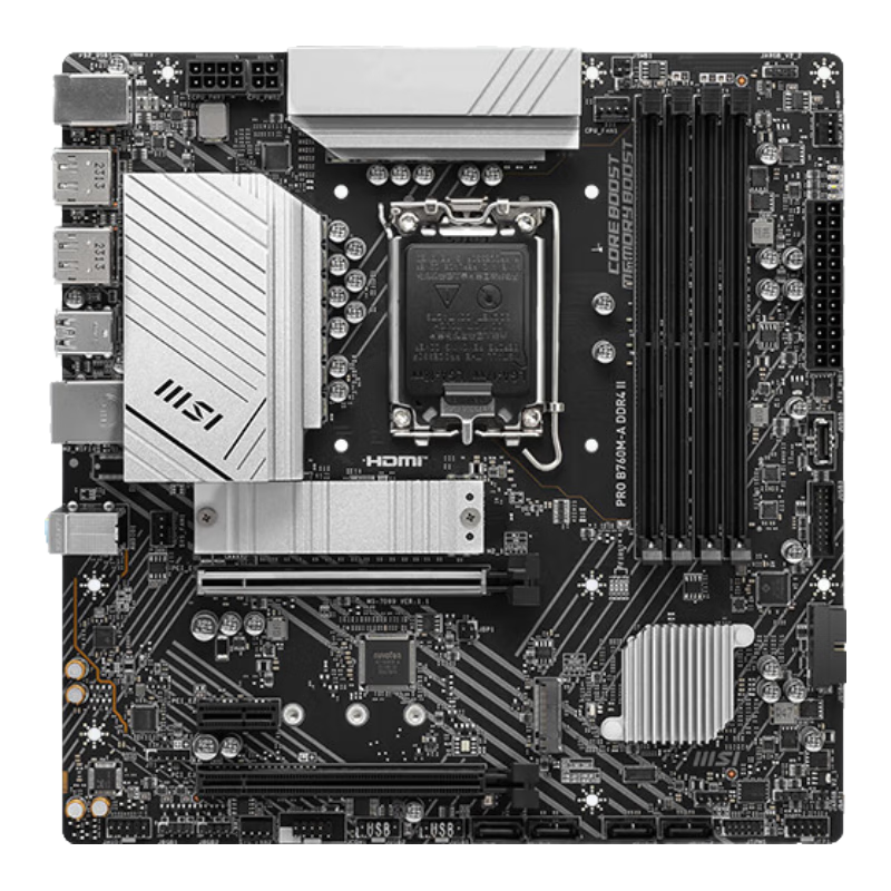 ΢�ǣ�MSI��PRO B760M-A DDR4 II ��Ϸ�������� ֧�� CPU 14600KF/13490F/14490F(Intel B760/LGA 1700) 849Ԫ