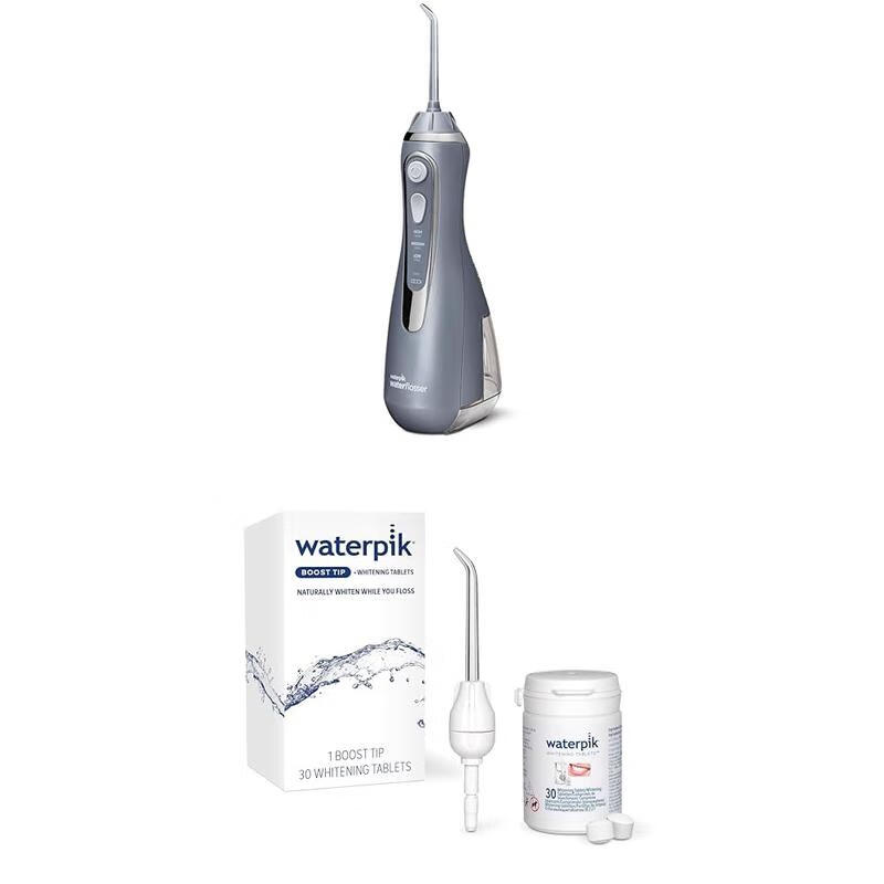 洁碧(waterpik)冲牙器高级灰色 现代简约时尚 呵护牙龈健康 时尚家庭