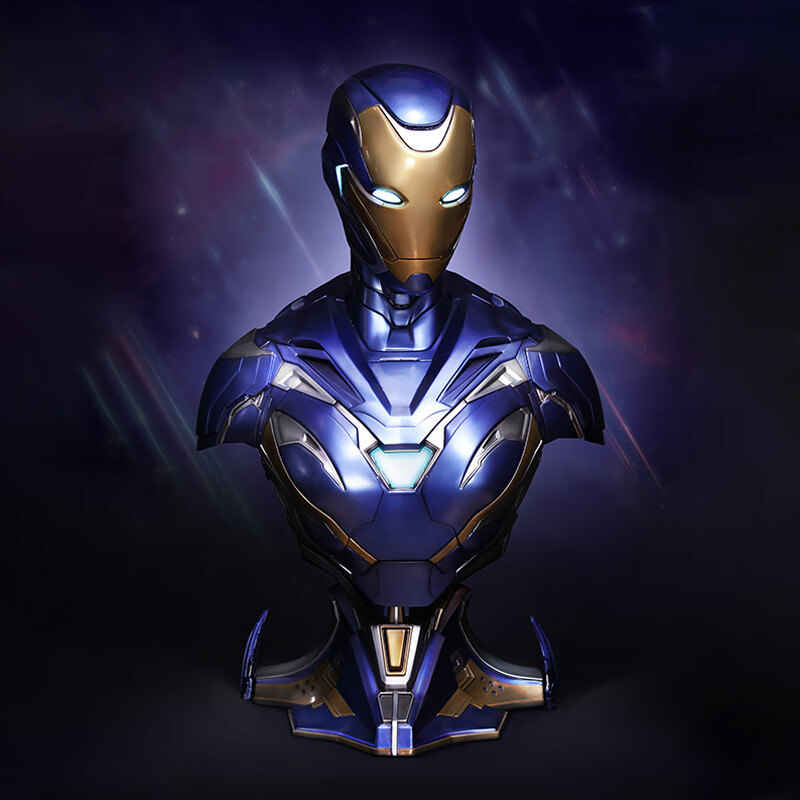 维诺亚复仇者联盟4钢铁侠小辣椒1比1胸像mk49摆件 mark49小辣椒1/1