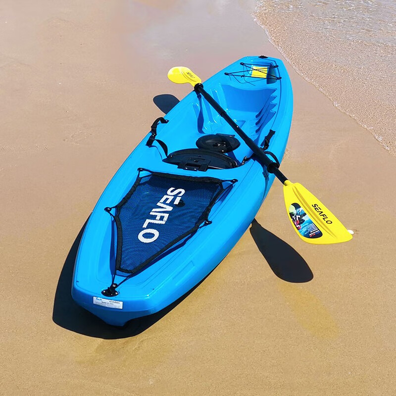 邃囍皮划艇单人平台舟漂流出口轻便休闲独木舟皮艇手划船 裸船