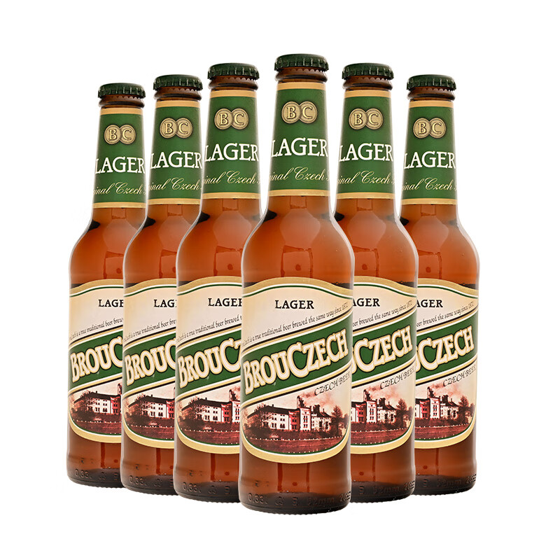 布鲁杰克brouczech拉格 黑啤 捷克进口精酿啤酒330ml*6瓶 【拉格】