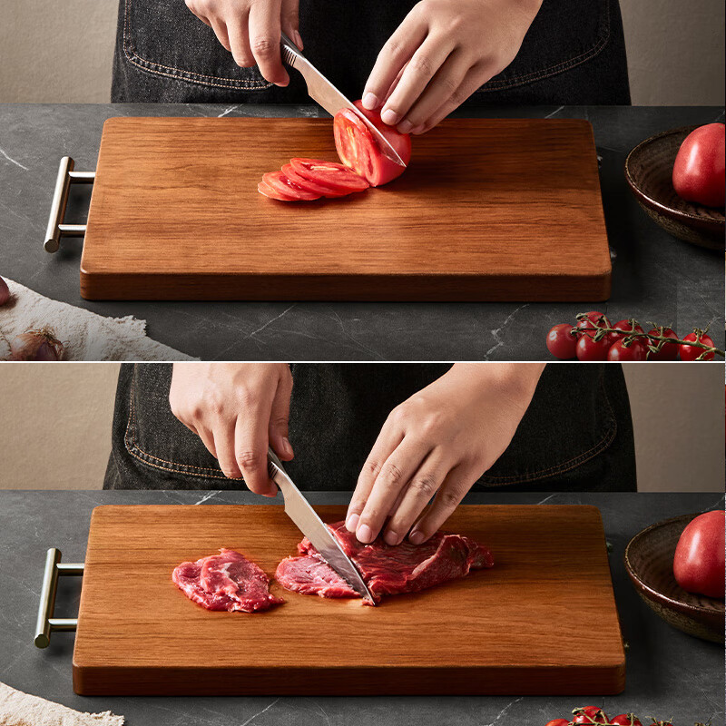 达乐丰铁梨木整木菜板加厚抗菌砧板厨房切菜板耐砍耐剁进口实木砧板 南美铁梨木50*33*2.2cmZB035