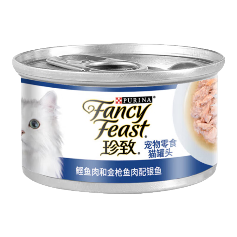 FANCY FEAST 珍致 混合口味猫罐头 白金装 80g*4罐