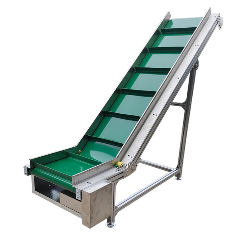 mdy定制输送机爬坡机传送带注塑机小型上料提升机皮带传送快递打包输