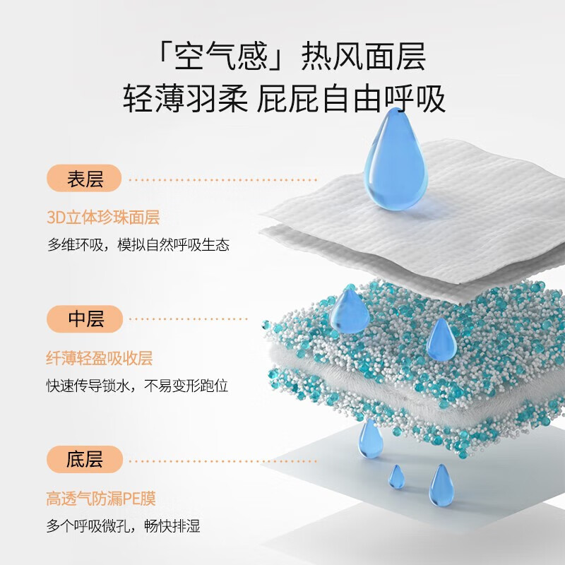 袋鼠妈妈纸尿裤拉拉裤婴儿尿不湿超薄透气纸尿片干爽新生儿绵柔隔尿不湿 拉拉裤XL(12-17kg)34片/袋*2包