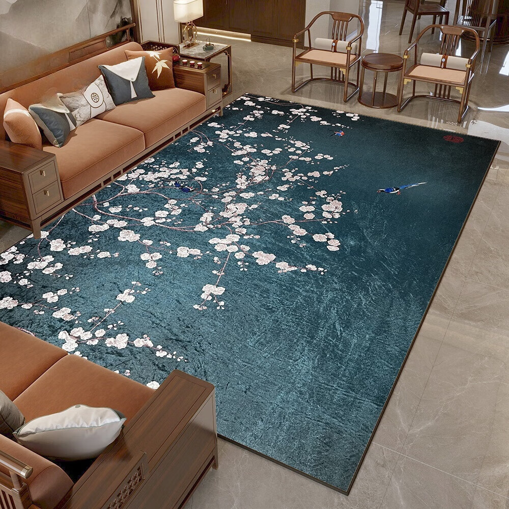 中式图案-17 金钻绒升级款 80×160cm(防滑耐用)