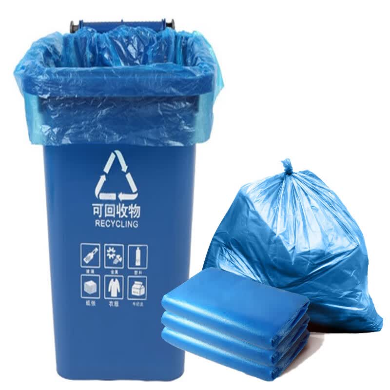 共泰加厚物业平口大垃圾袋  gt-qj01 蓝色 3.5丝 120*140cm 50只/包