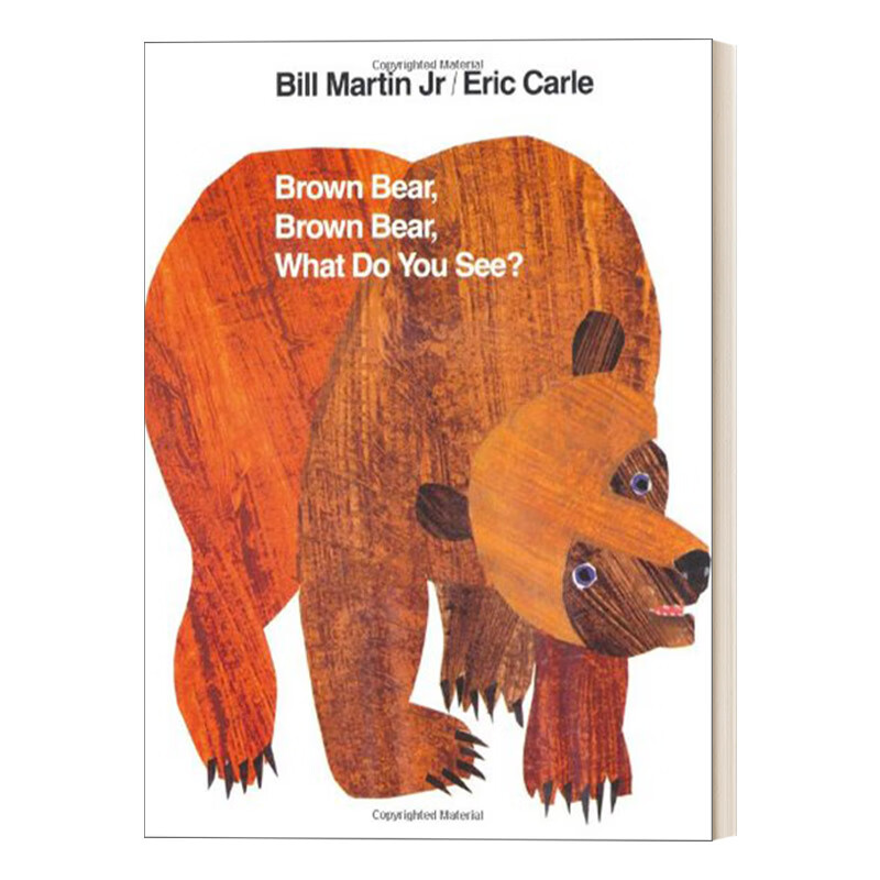 进口原版 brown bea, brown bear what do you see 棕熊棕熊 你看到了