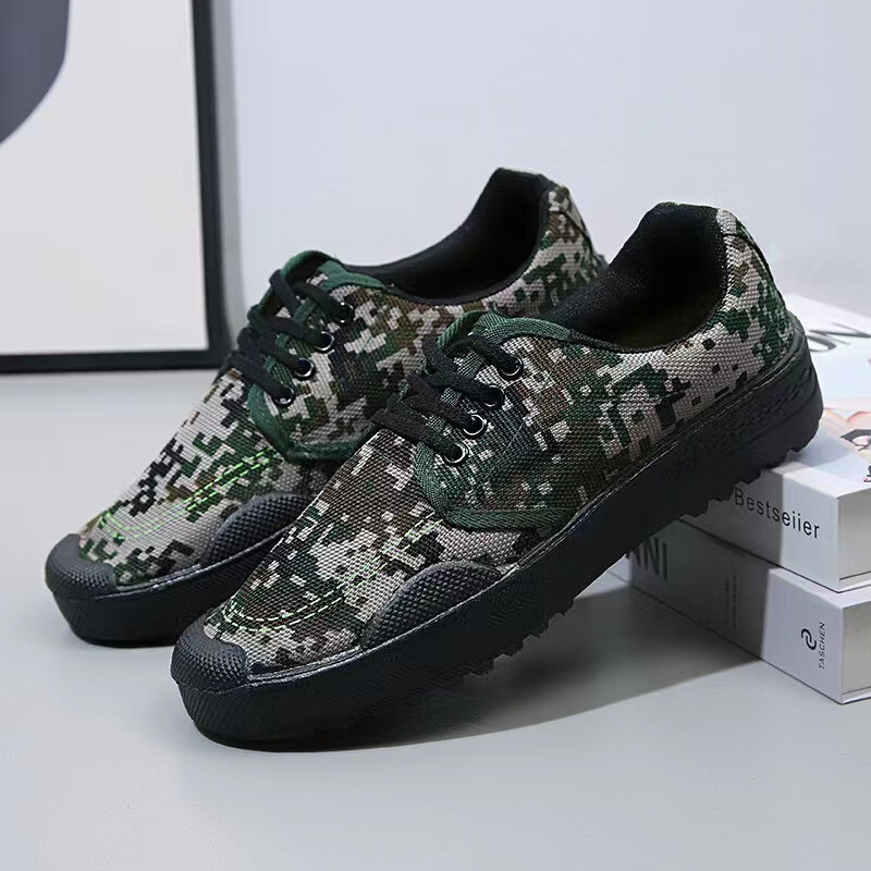 保威特犀牛橡胶底解放鞋作训鞋男女军训鞋训练鞋劳保鞋防滑耐磨胶