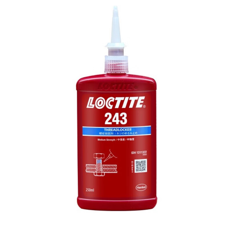 乐泰(loctite)原装乐泰243蓝色螺丝胶 loctite243螺纹锁固剂密封胶250