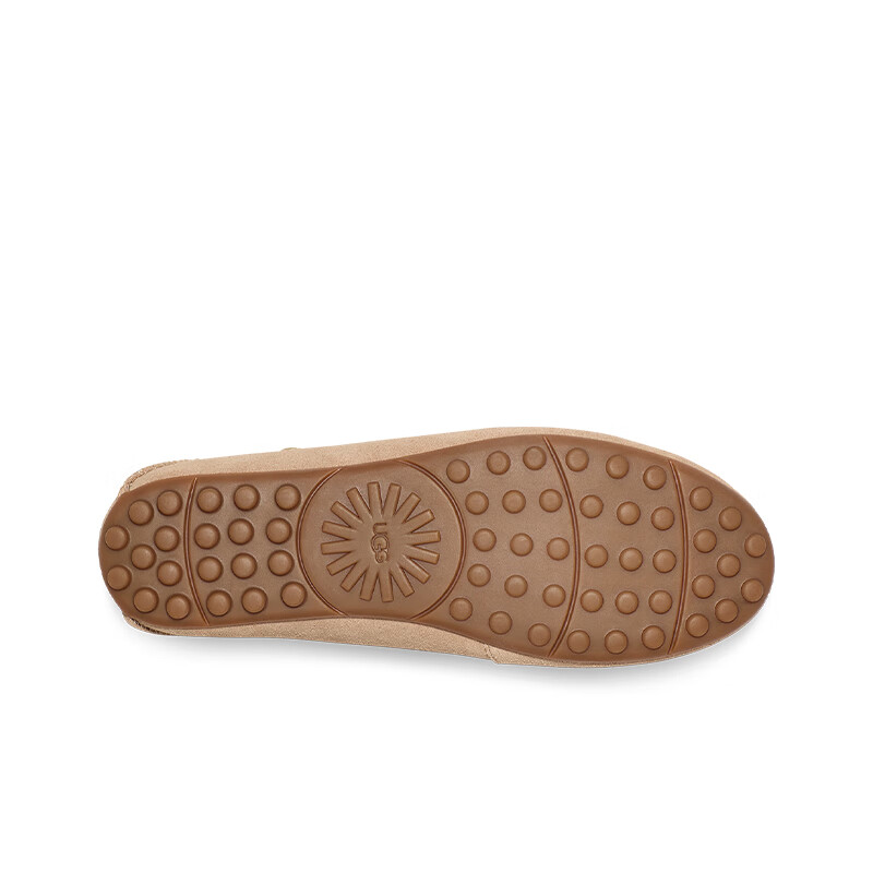 UGG春季女士休闲舒适纯色平底乐福鞋双鞋垫时尚单鞋豆豆鞋1147350 SAN | 沙色 38