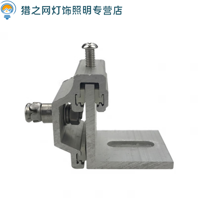 卧楚铝合金石材幕墙背栓组合挂件瓷砖外墙固定大理石耳型h型干挂配件