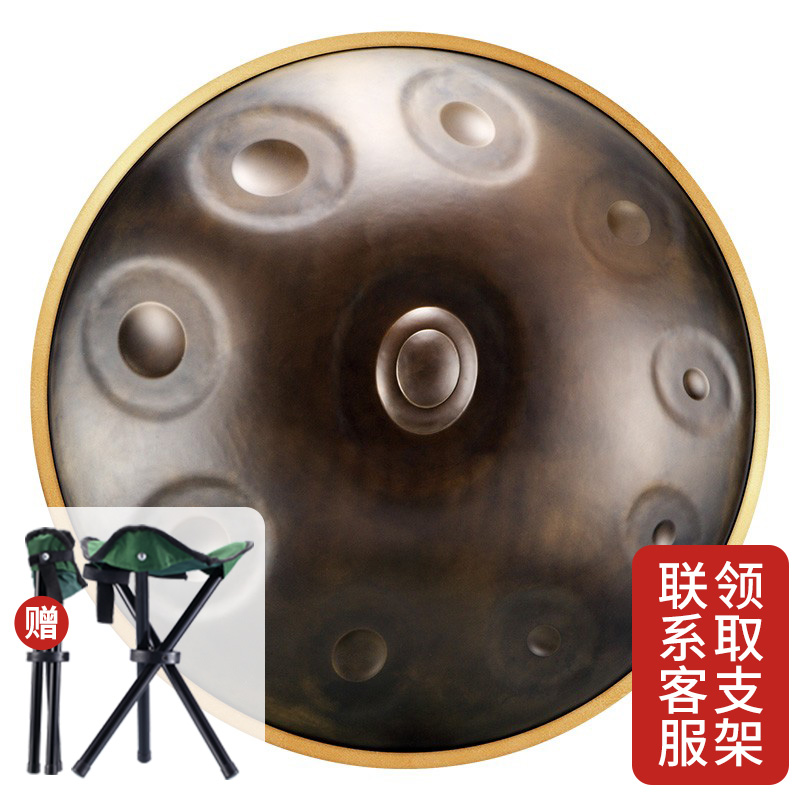 hluru鲁儒手碟handpan 10音金边钢舌鼓打击乐器 【专业金边款】复古高性价比高么？