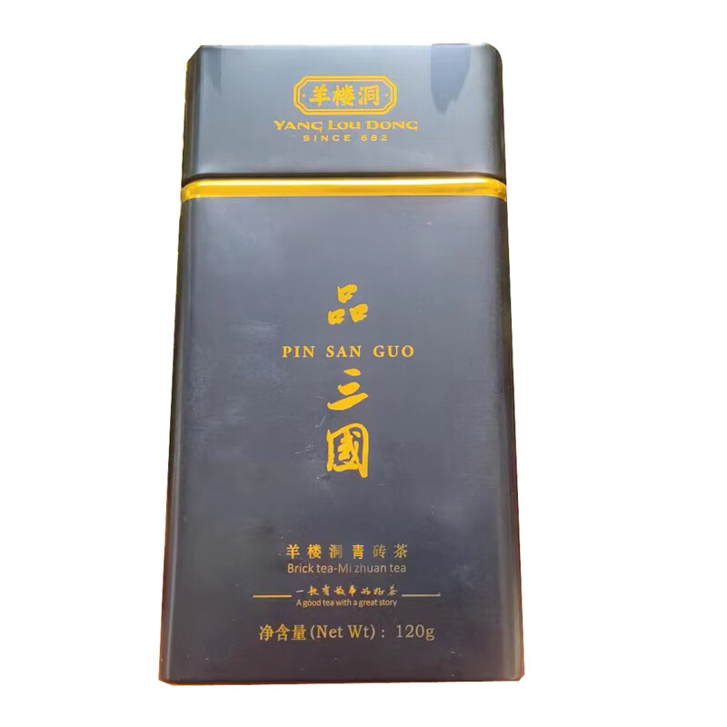 羊楼洞(since 682)品三国青砖茶羊楼洞米砖茶120g赵李桥黑茶赤壁羊楼