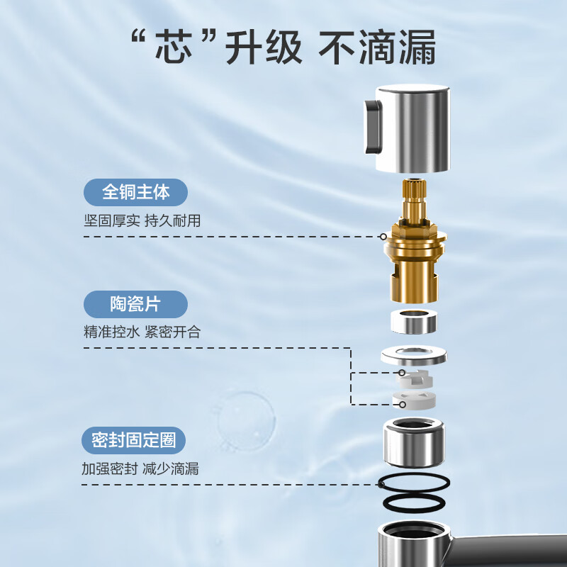 京东京造角阀洗衣机龙头水嘴黄铜镀铬4分快接6分自带止水防脱落银色