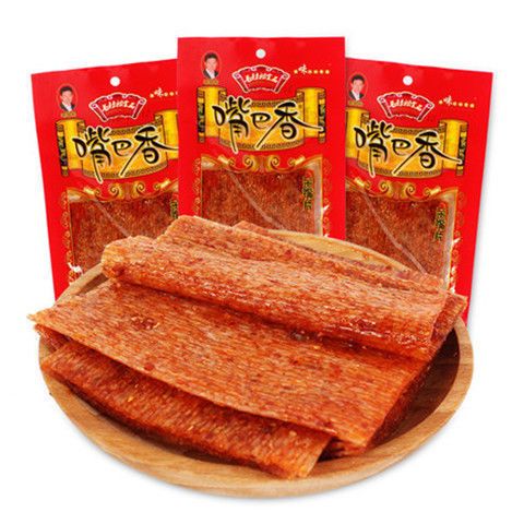 嘴巴香毛劲松嘴巴香辣条大辣片老式大袋童年网红亲嘴片满口香18g/112g