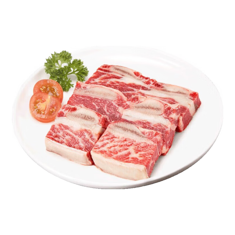 暖男廚房黑椒牛仔骨生鮮谷飼雪花整切牛排骨牛肋排帶骨兒童牛小排半成品 黑椒牛仔骨250g*10