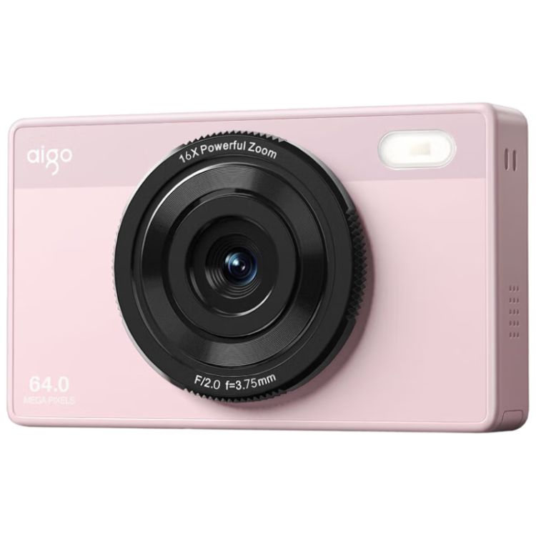 aigo������E6 ѧ�����������Ů�����Ÿ��帴��С�Ϳ�Ƭ����������ccdƽ�� ǰ��˫������� 64GB��ɫ