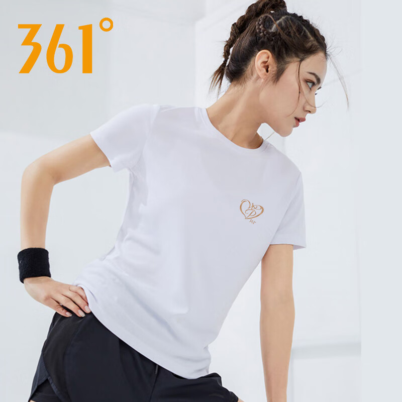 361度运动短袖t恤女春夏季新款冰丝速干衣休闲跑步半袖上衣女