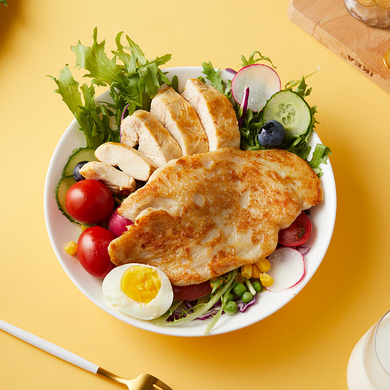 豪诺香煎鸡排 健身减脂鸡胸肉500g轻食低脂高蛋白生鲜冷冻鸡扒半成品